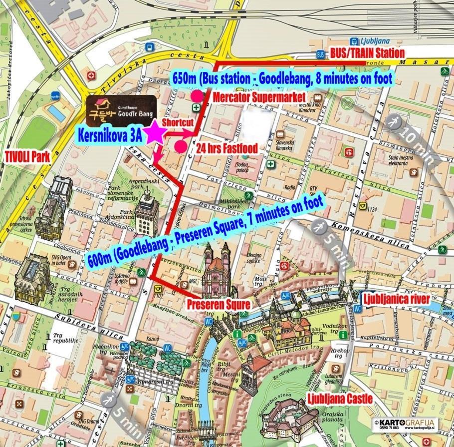 Goodlebang, 3 Bed Room Apartment, Center לובליאנה מראה חיצוני תמונה